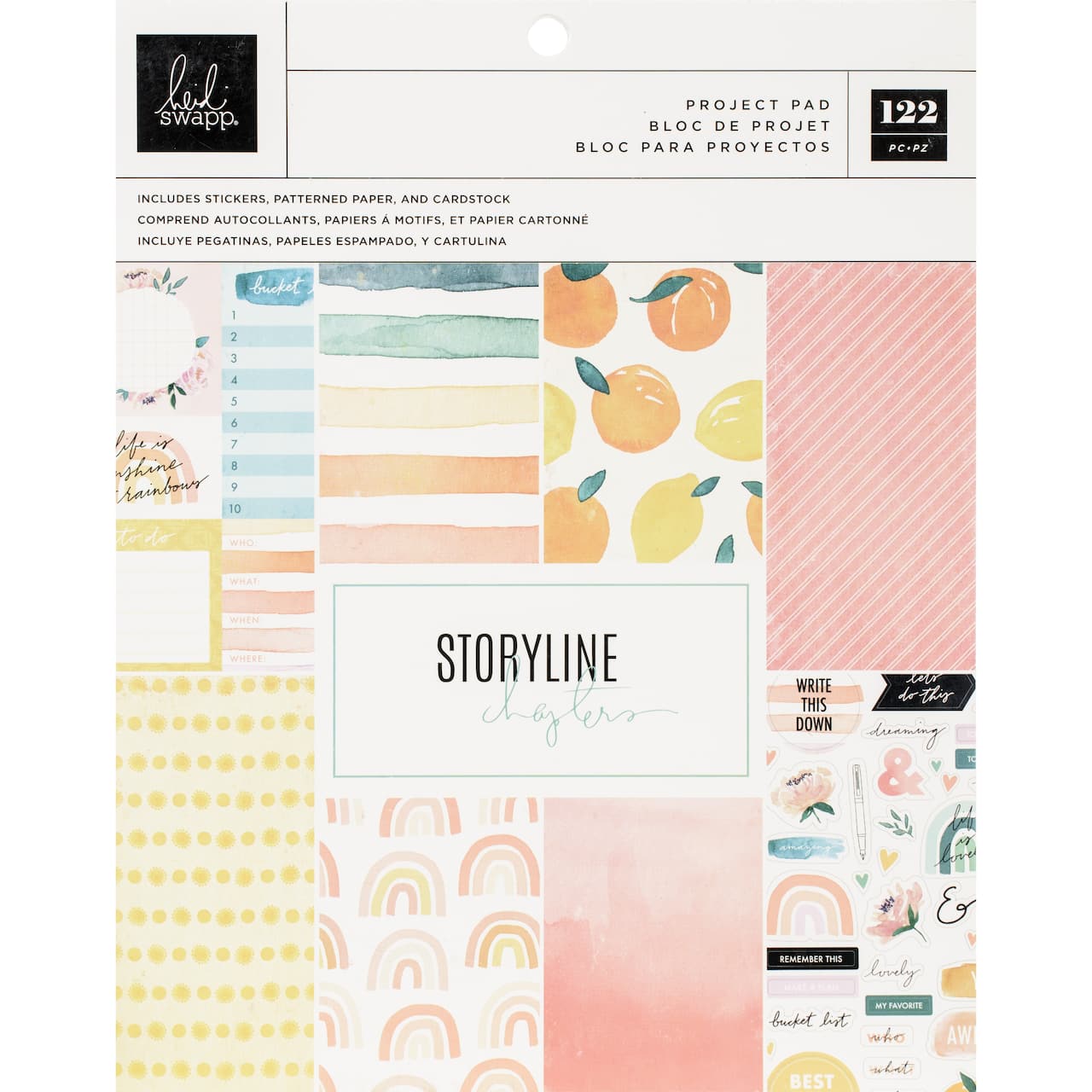 Heidi Swapp Storyline Chapters Project Pad The Journaler, 7.5&#x22; x 9.5&#x22;